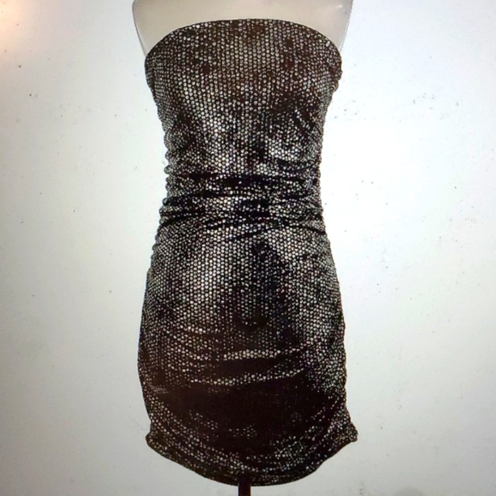 Express Strapless Dress Black Size M NWT